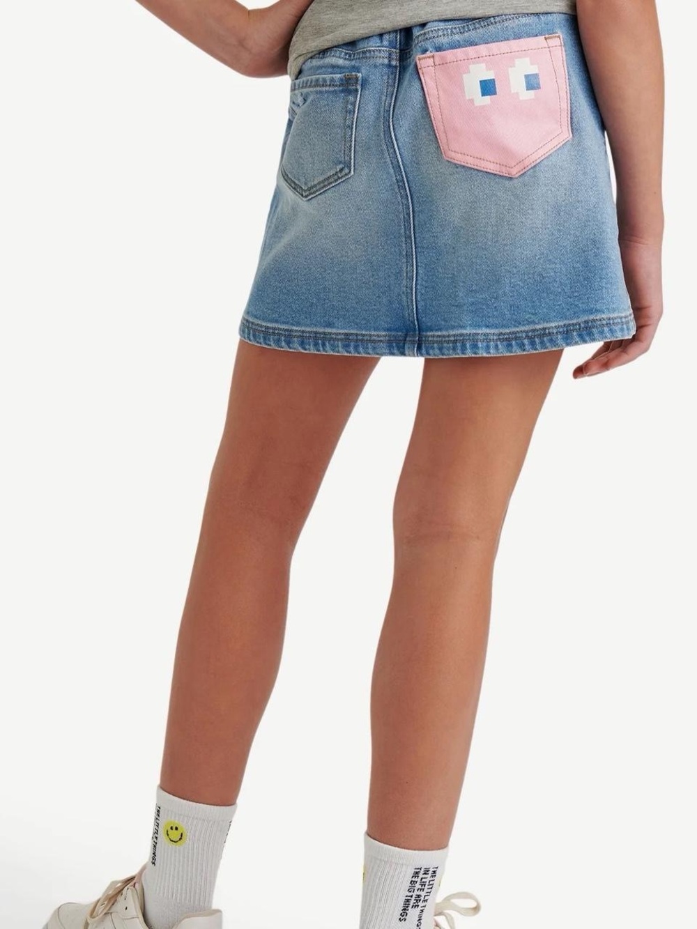 Justice Girls' Denim PAC Man Skort 7/8